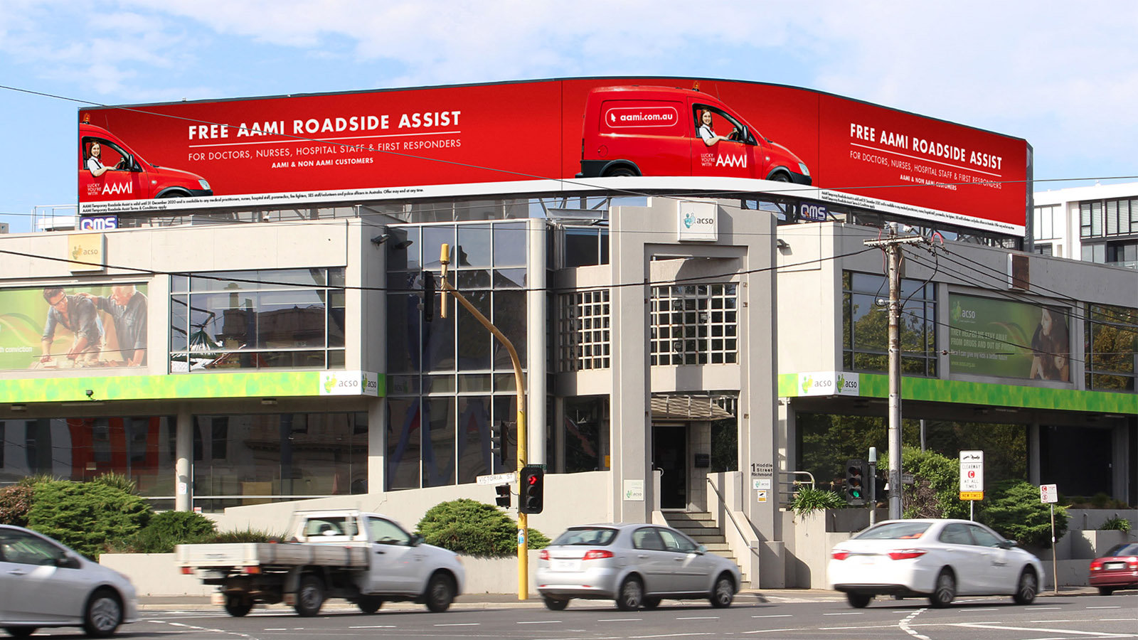 AAMI Billboard campaign Supports All Essential Workers