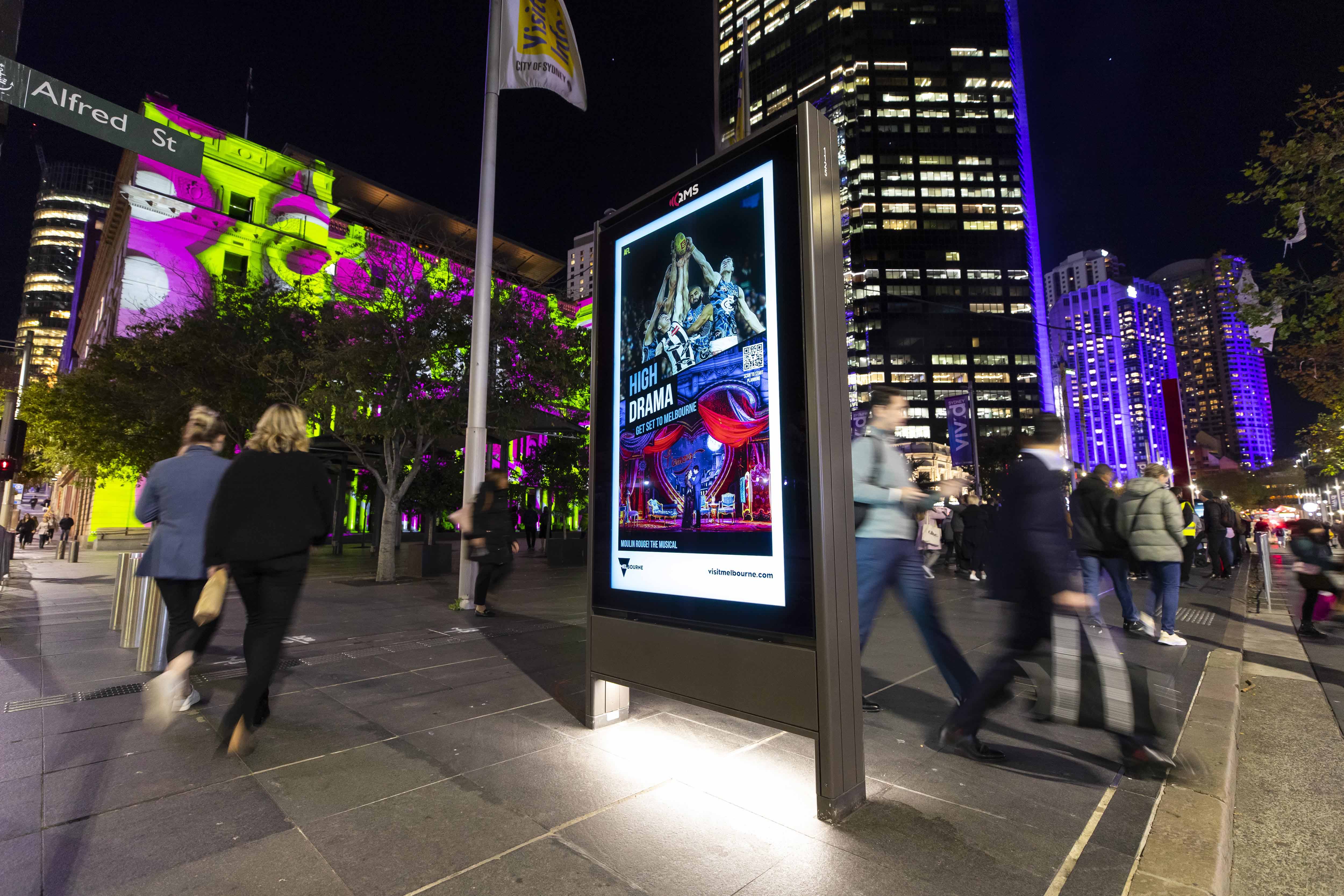 QMS Shines As Vivid Lights Up The City Of Sydney