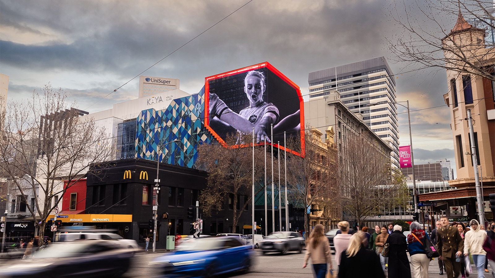 QMS, Mindshare And Nike Unite In Full Motion 3DOOH First To Honour Matildas